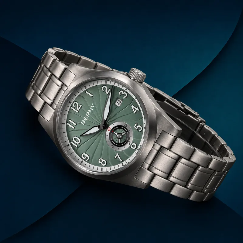 Berny AMT358M dial verde texturizado