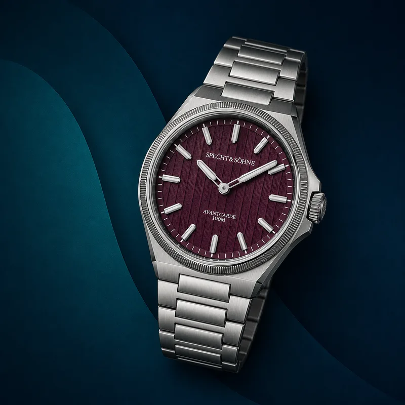 Specht & Söhne SP0027 dial granate Côtes de Genève